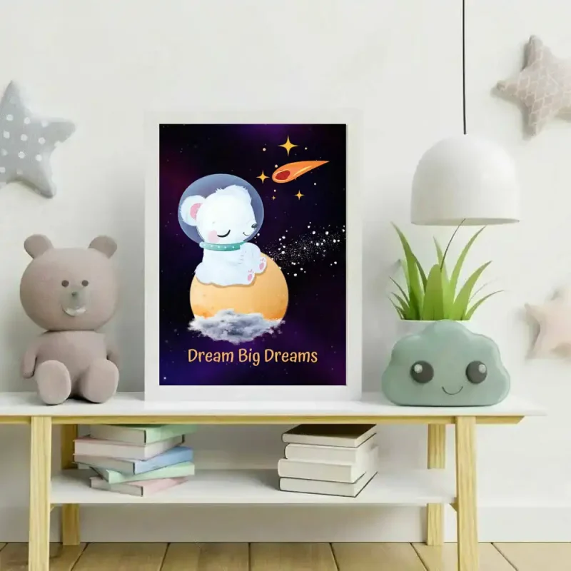 Παιδικό καδράκι Dream Big Dreams 21x30cm Σε 2 Χρώματα