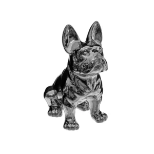 Διακοσμητική Φιγούρα Bulldog Eden Dog 168329B 22.5x18x12cm Silver Atmosphera