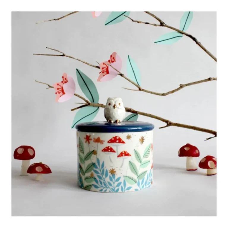 Δοχείο Πορσελάνινο Secret Garden Owl Jar 10x11.5cm House of Disaster