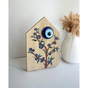 Σουβενίρ Ξύλινο Γούρι Blue Eye Tree