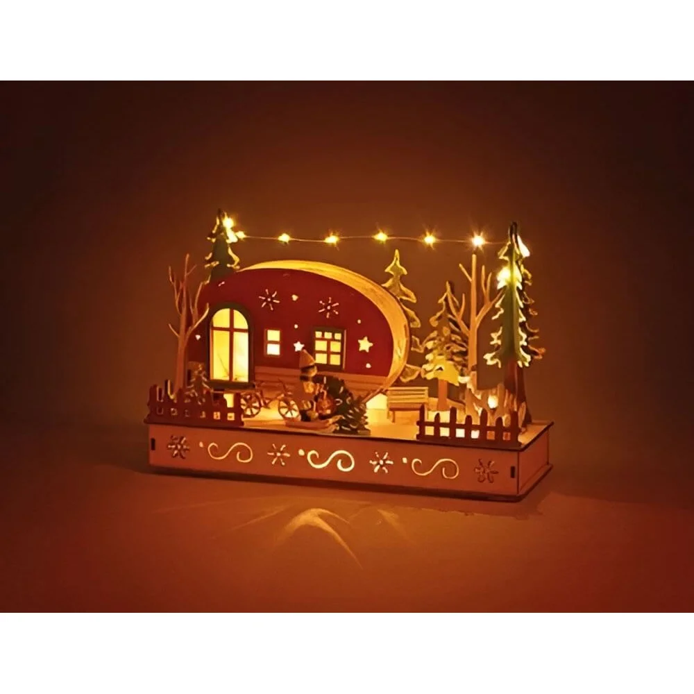 Διακοσμητική Παράσταση με LED - 19x10x28cm