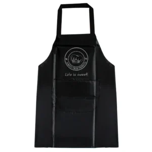 Ποδιά Με Τσέπη Polyester Pvc 70Χ70 Εκ. Μαύρη – Keskor 65698-1