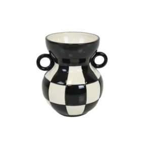 Βάζο Jug 17cm White Black Housevitamin-2